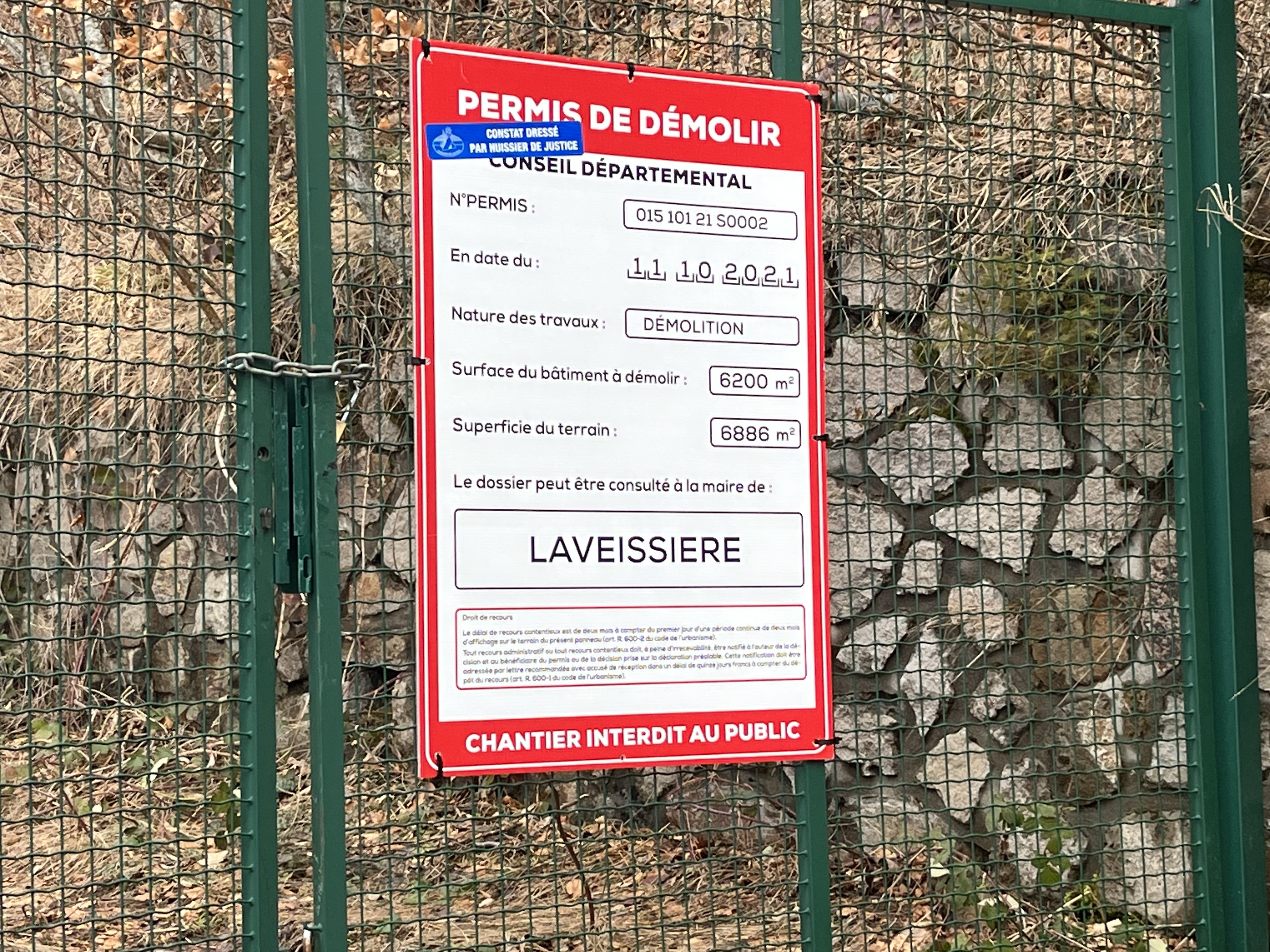permis de démolir 9 mars