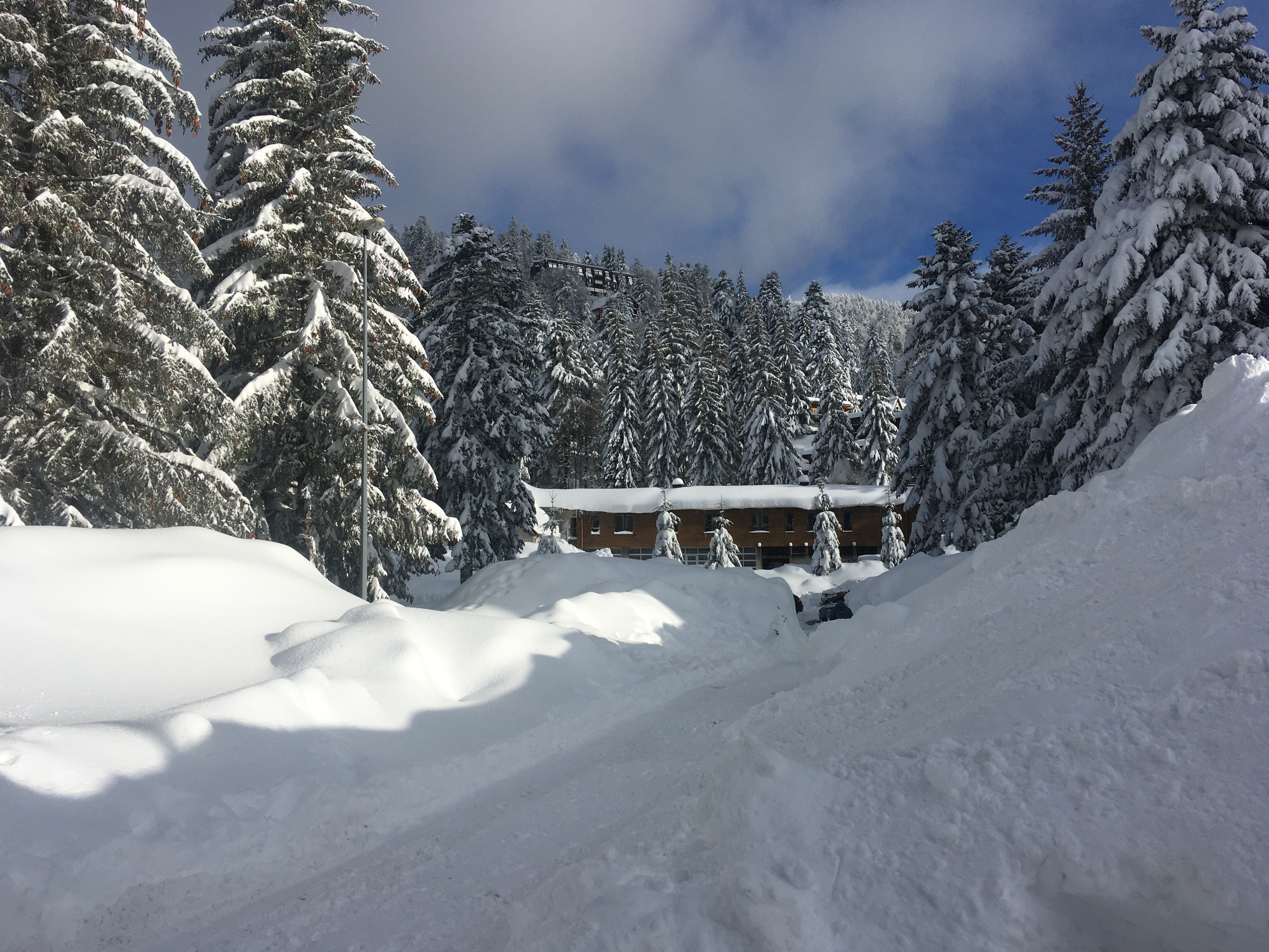 1318 le P2 transformé en réserve de neige