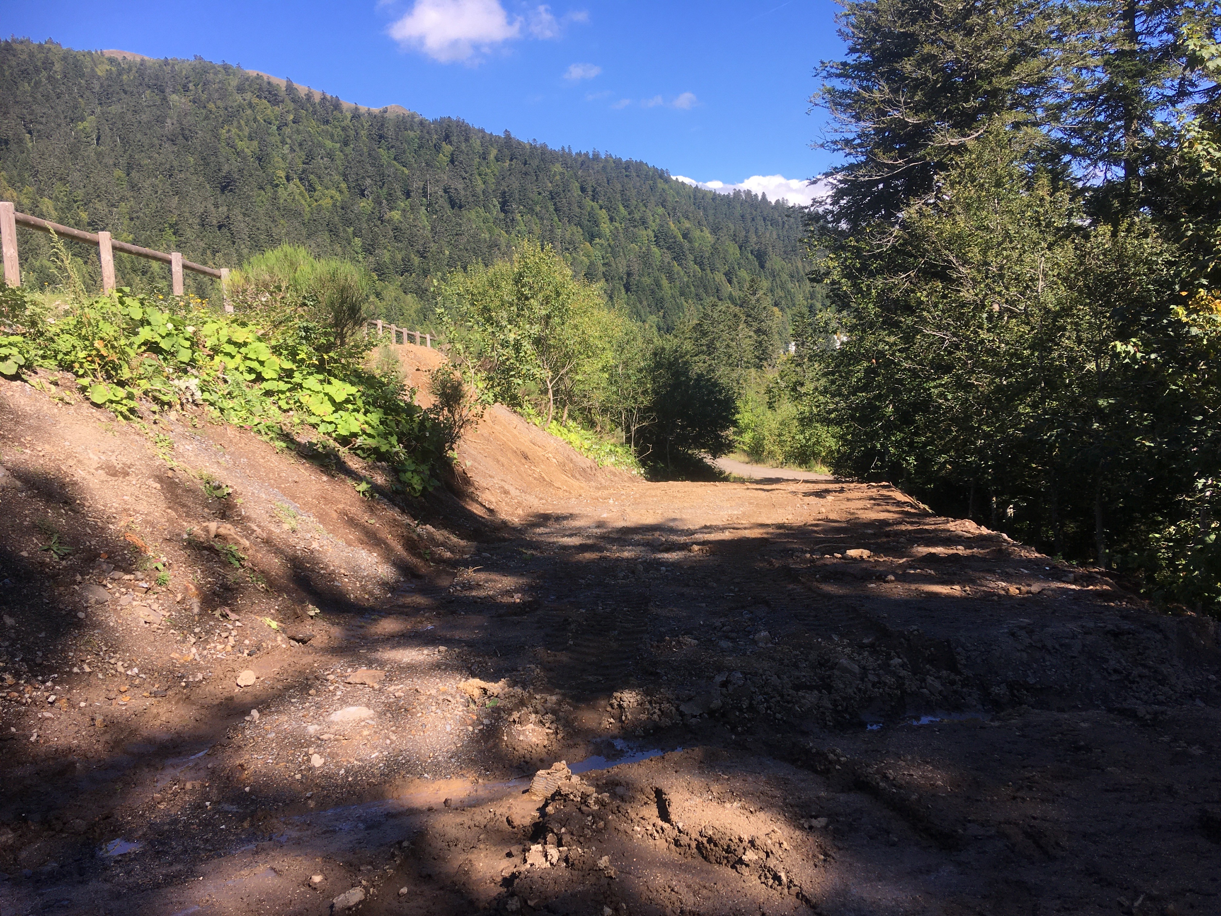 nouvel accès à piste gare vu du haut