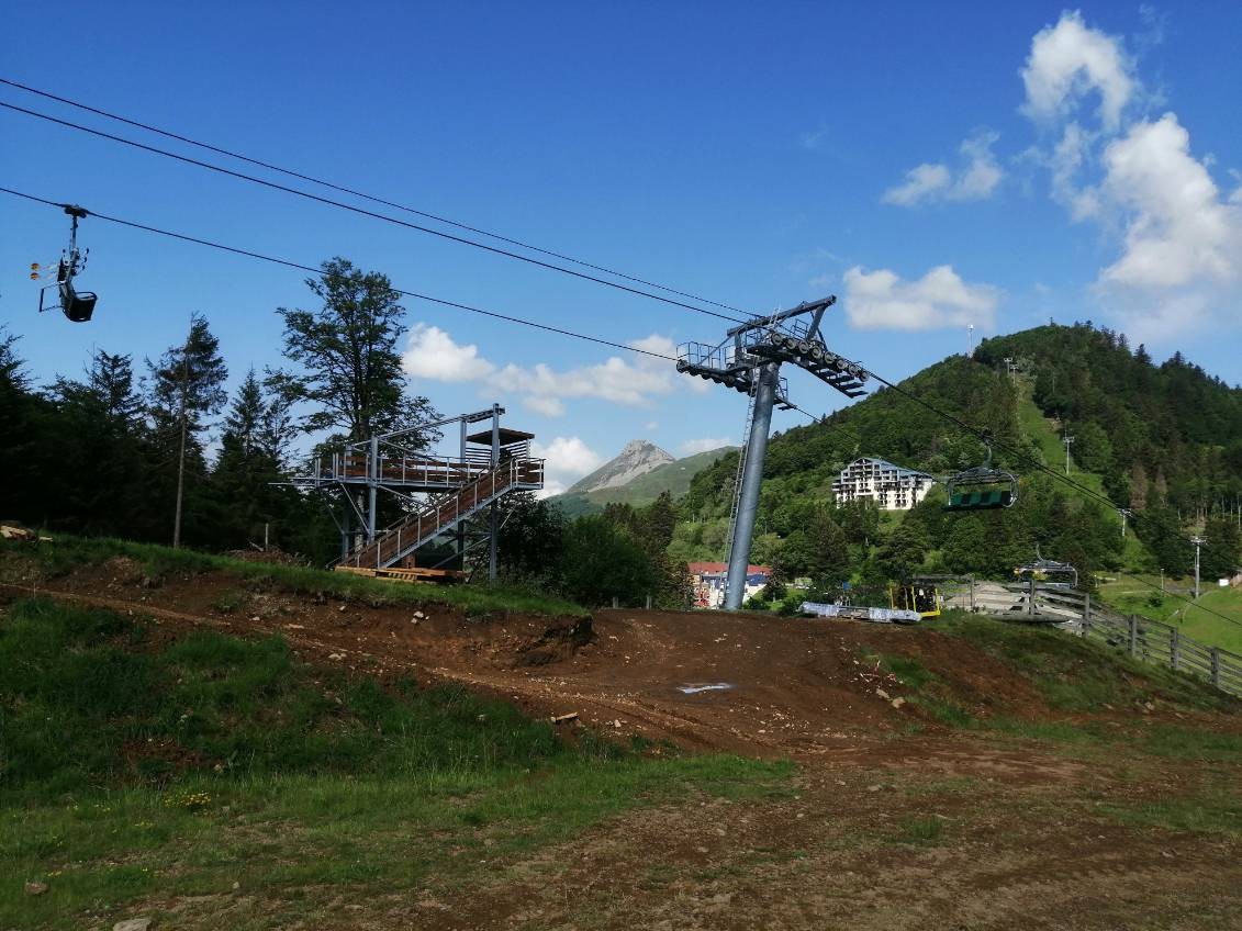 Tyrolienne 5 juin gare arrivée